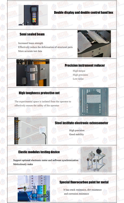 ASTM A370 UNI 7676 Servo Hydraulic Universal Testing Machine Integrated