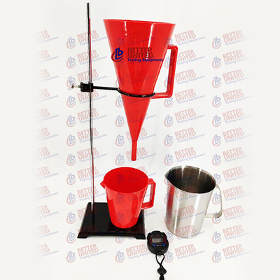 MLN-5 Drilling Fluids Testing Equipment 1500ml Marsh Funnel Viscometer With Support