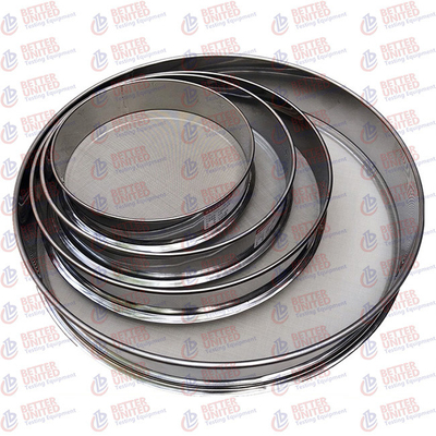 ISO 3310-1 Laboratory Testing Equipment Dia 200mm Woven Wire Mesh Sieves
