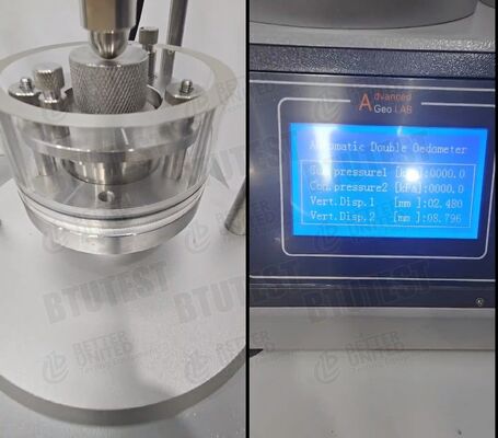 Automatic Double-Cell Consolidation Instrument Transparent consolidation cell High‑precision displacement sensors Robust construction