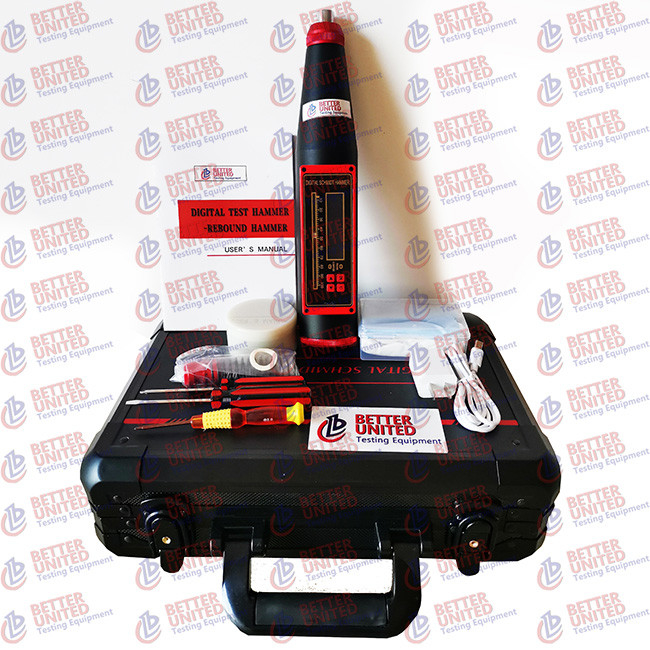 UNI 9189 Non Destructive Testing Equipment 2.207J Digital Concrete Test Hammer